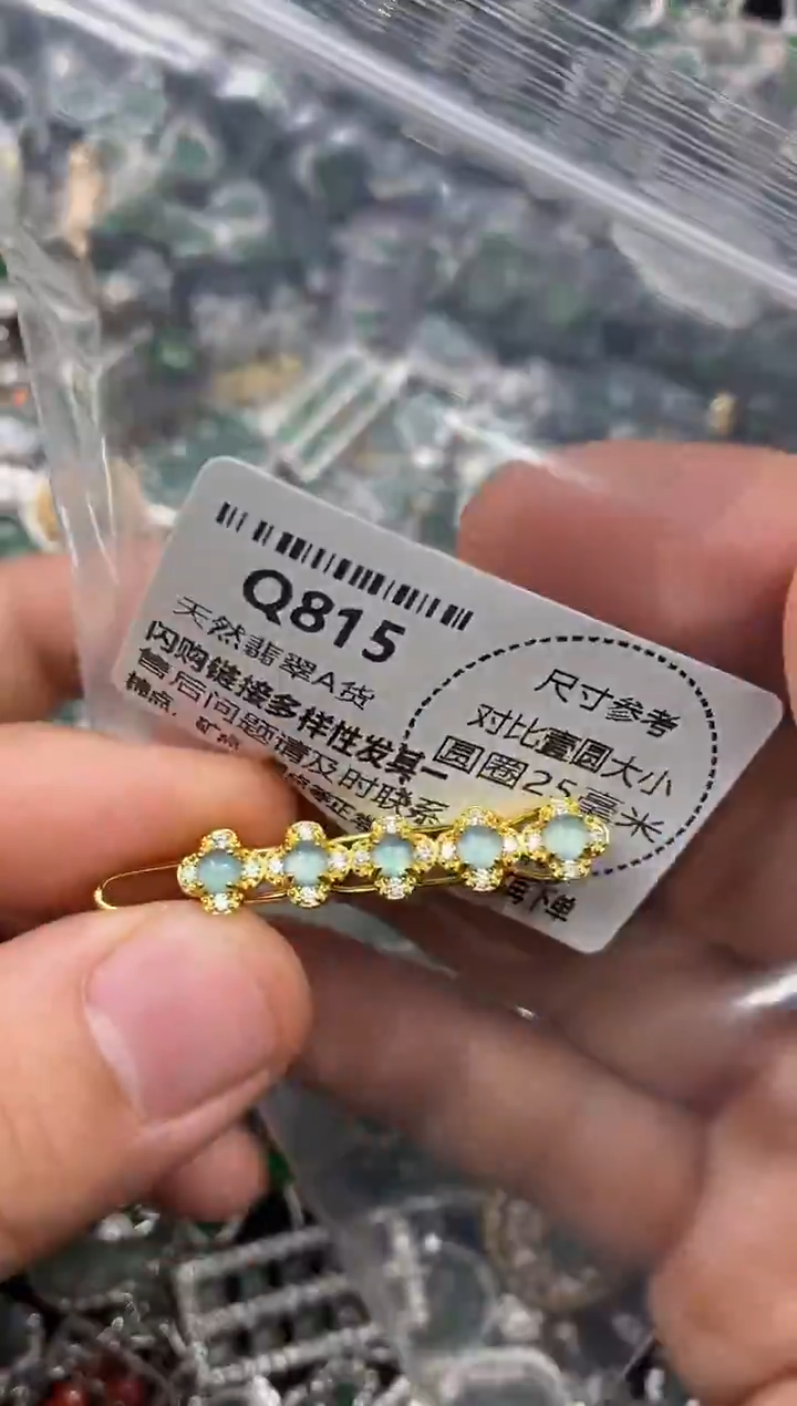 颈饰未镶嵌翡翠Q815发夹