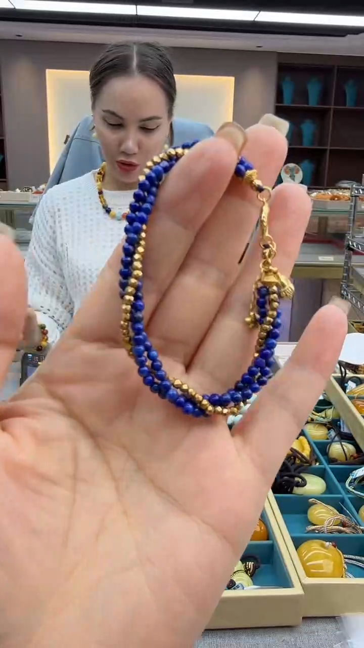 未镶嵌青金石手链131秒拍号 假一罚三 