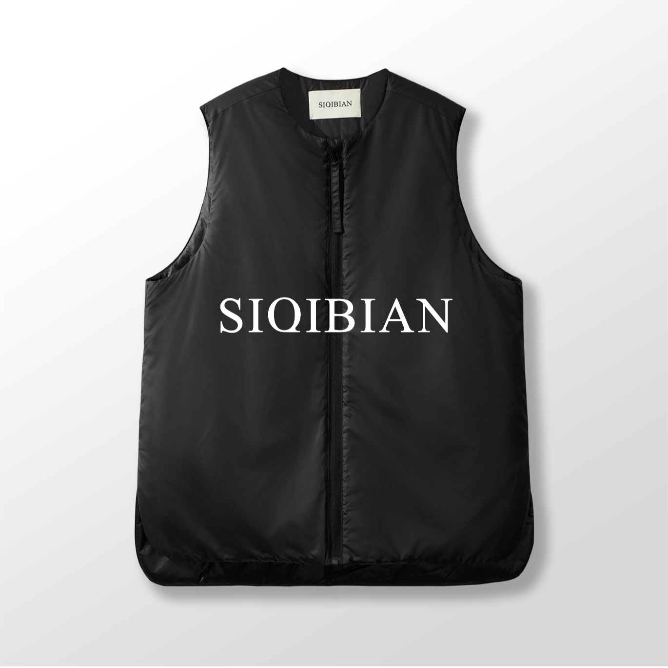  SIQIBIAN ｜25SS秋季新品休闲百搭极简廓形拉链棉马夹-SQ-MJ165