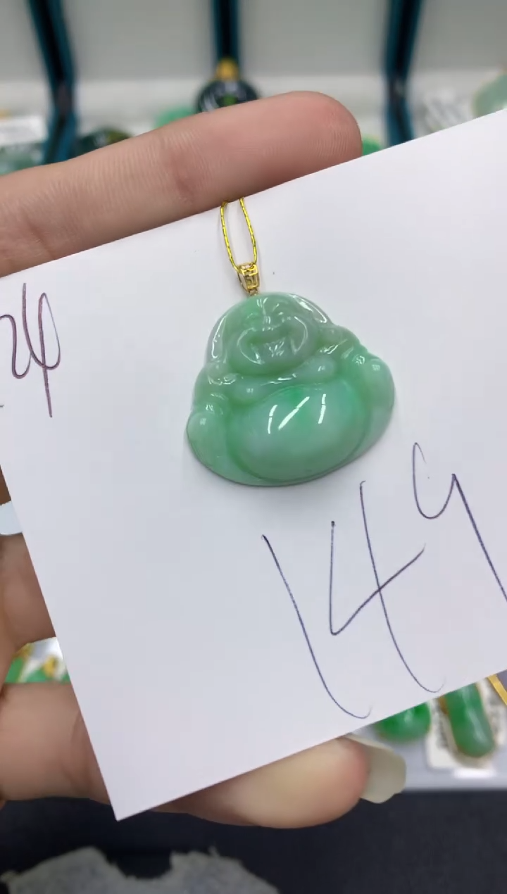 【闪购商品】翡翠颈饰18K金镶嵌翡翠