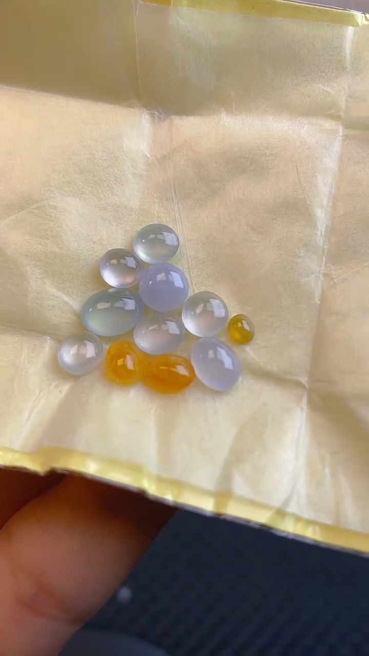 【闪购商品】翡翠耳饰未镶嵌天然A货翡翠65