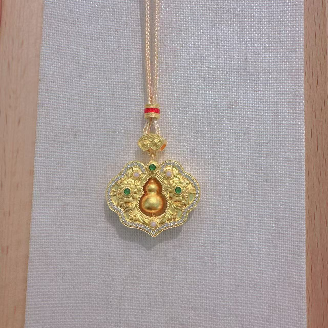 吊坠足银 足银吊坠祥云葫芦锁