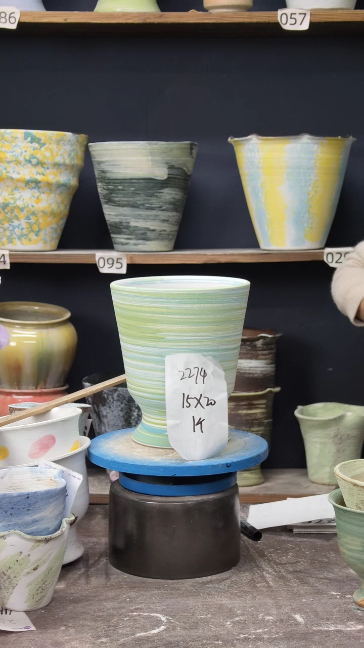 景德镇陶瓷花盆默认微瑕2274