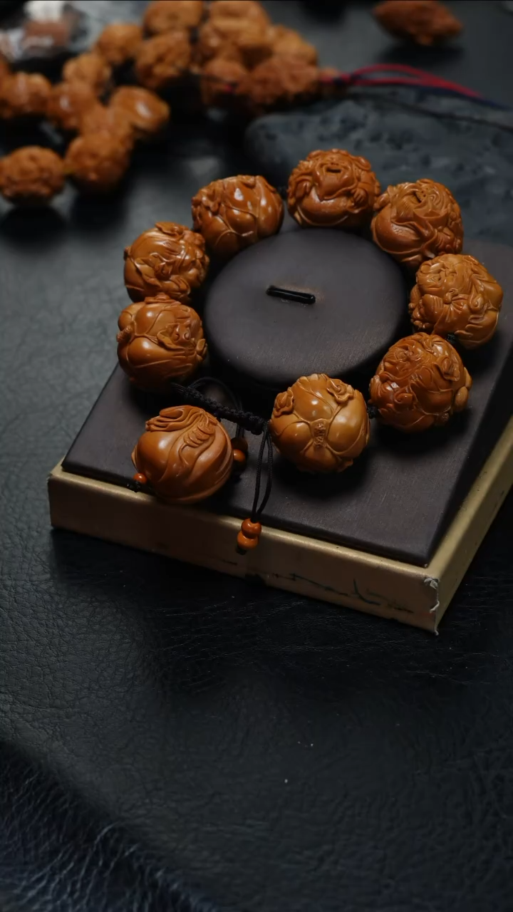 橄榄核手串/手链鱼子精品核雕