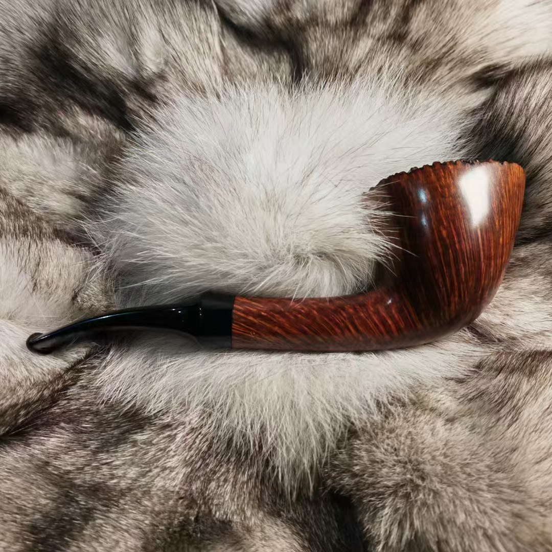 丹麦产 泰迪光面瘤皮自由式石楠木烟斗