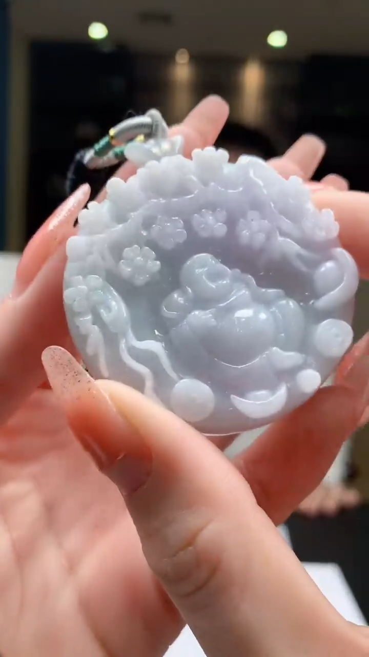 【闪购商品】定制翡翠未镶嵌1074-毛货挂件16