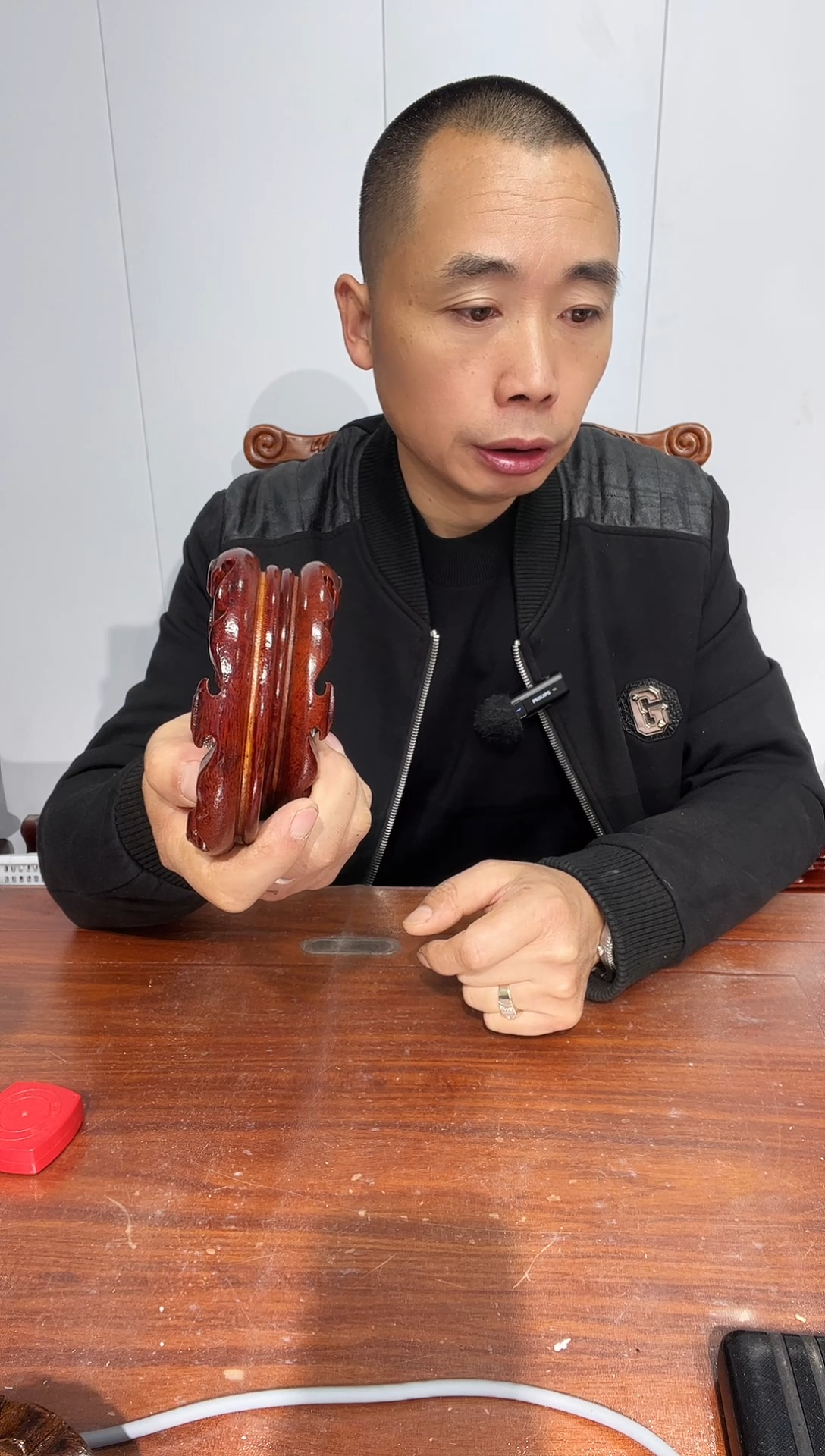 木买一送一非花整木红圆11*12*2.6