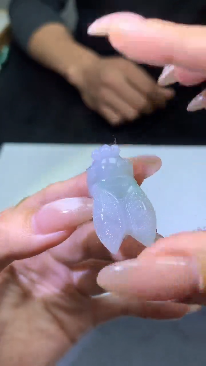 【闪购商品】定制翡翠未镶嵌002ee-毛货金蝉42