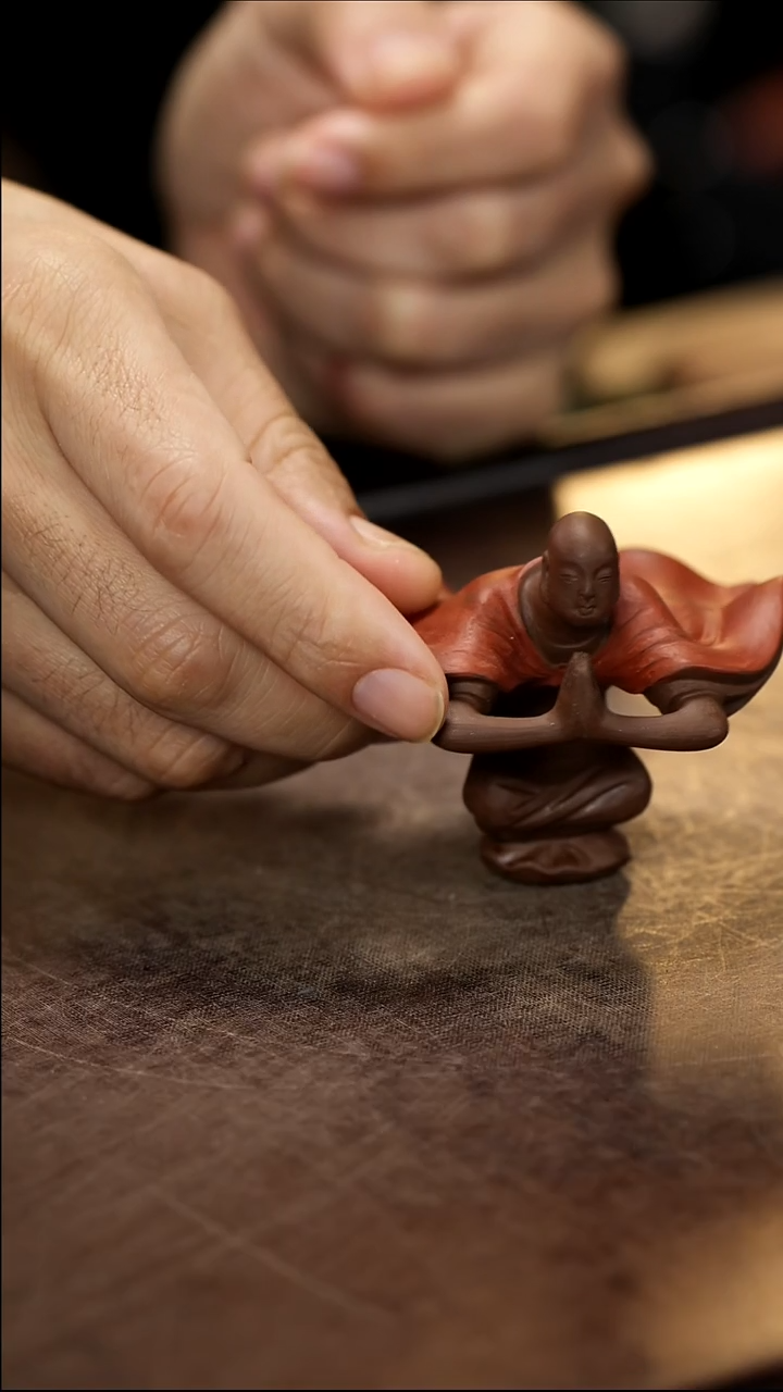 微微瑕雕塑茶宠飞天