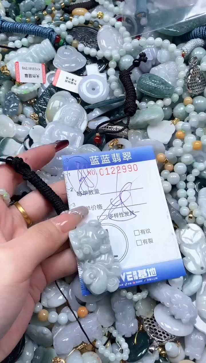 【闪购商品】翡翠颈饰未镶嵌闪购0122990多样性发其一