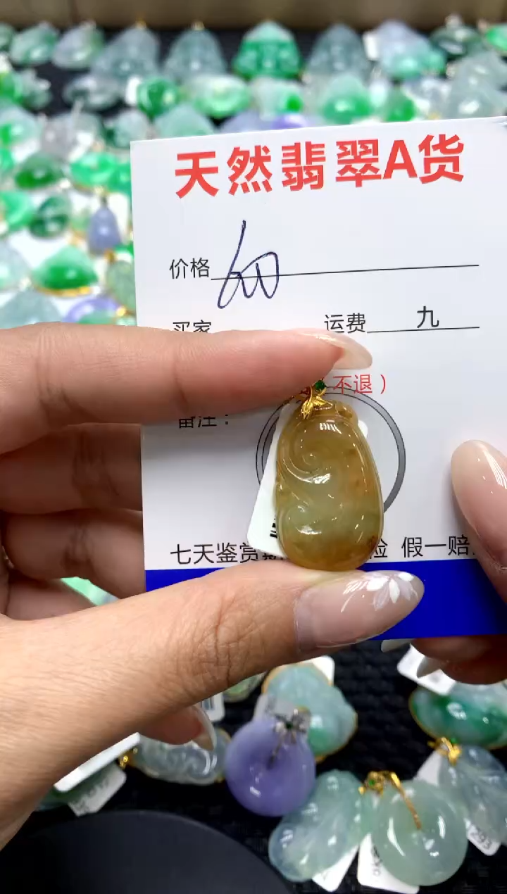 【闪购商品】翡翠颈饰18K金镶嵌111111111111