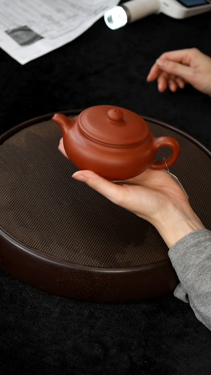 茶壶紫砂ZS15873野山红泥仿古240c