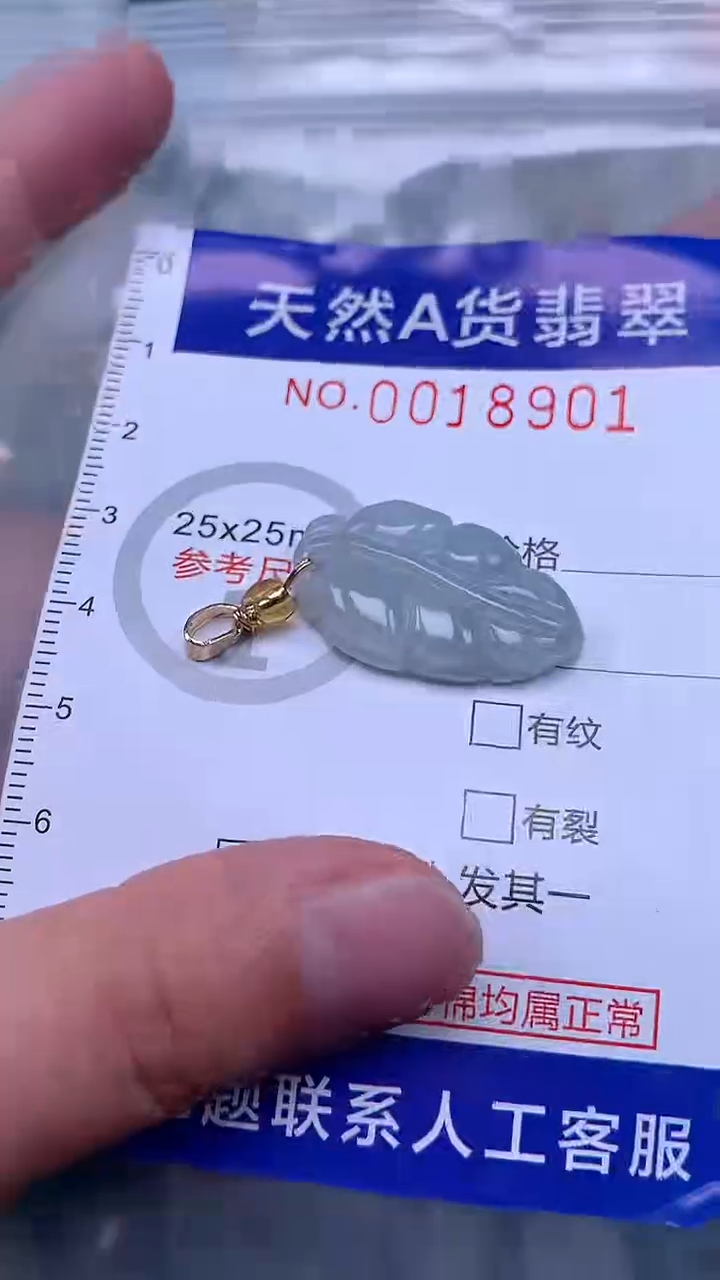 翡翠未镶嵌吊坠(不含链)1