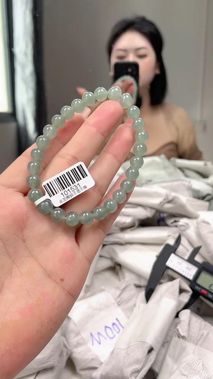 未镶嵌手链翡翠手串