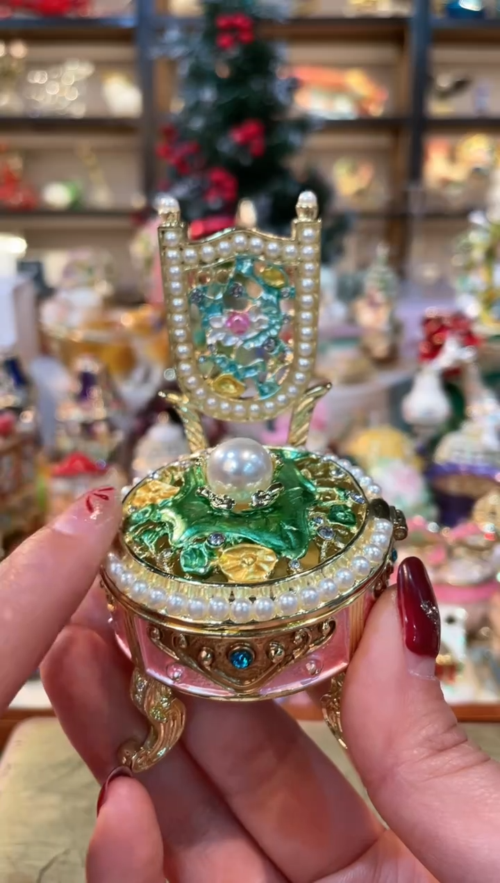 【闪购商品】珐琅彩首饰收纳盒