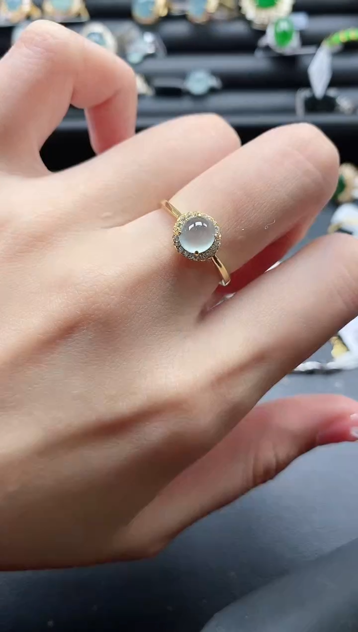 【闪购商品】翡翠戒指银S925镶嵌11111-