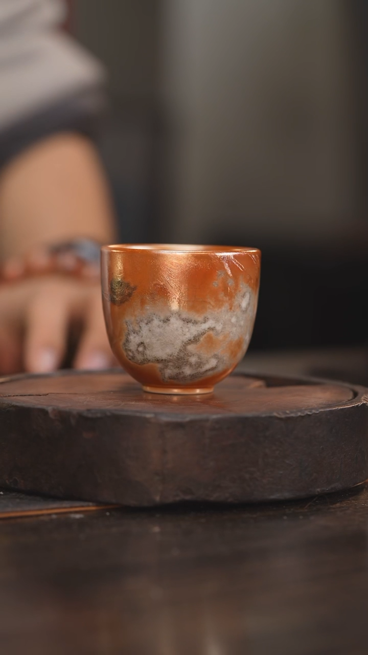 【闪购商品】杯46柴房陶瓷柴烧 落灰杯