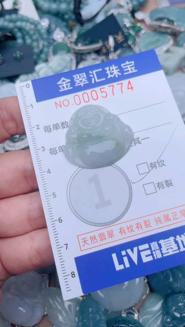 翡翠未镶嵌颈饰5774.......1