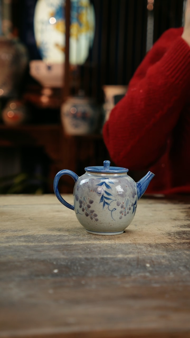 【闪购商品】瓷片景德镇纯手工釉下彩精品花瓶