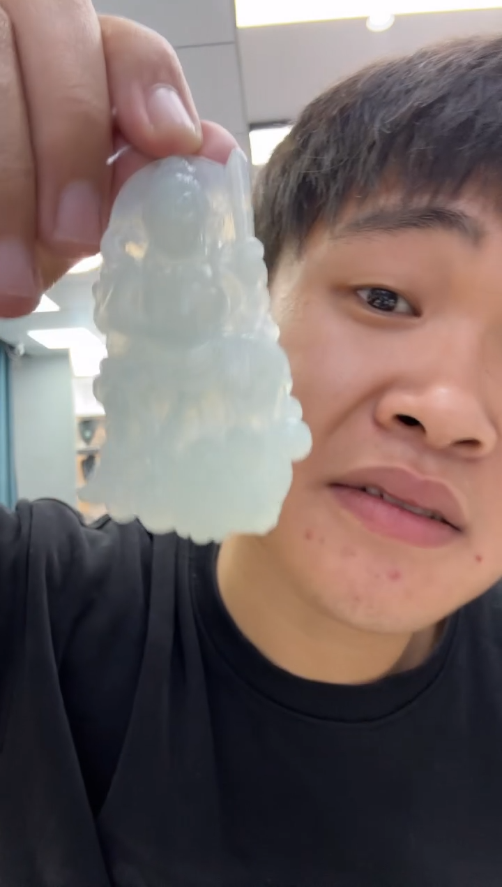 【闪购商品】翡翠颈饰未镶嵌天然翡翠A货孤品一件
