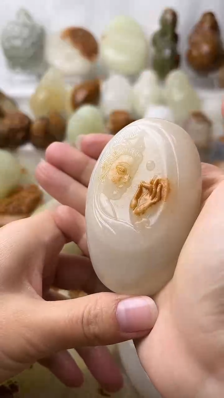 石材古青石棉纹正常不退换观音