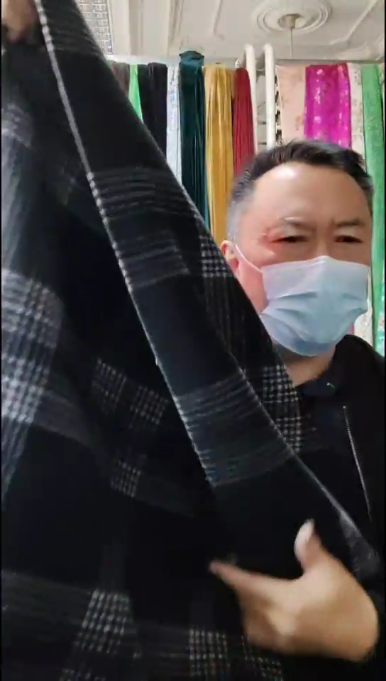 黑白棋盘齐条格子图案布料