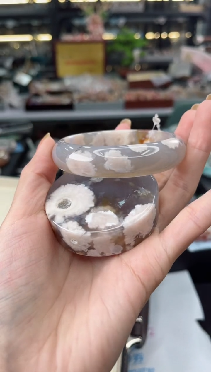 【闪购商品】石英质玉手镯未镶嵌58圈口（赠品镯心）3571253