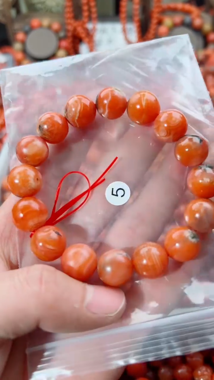 南红玛瑙未镶嵌手串13