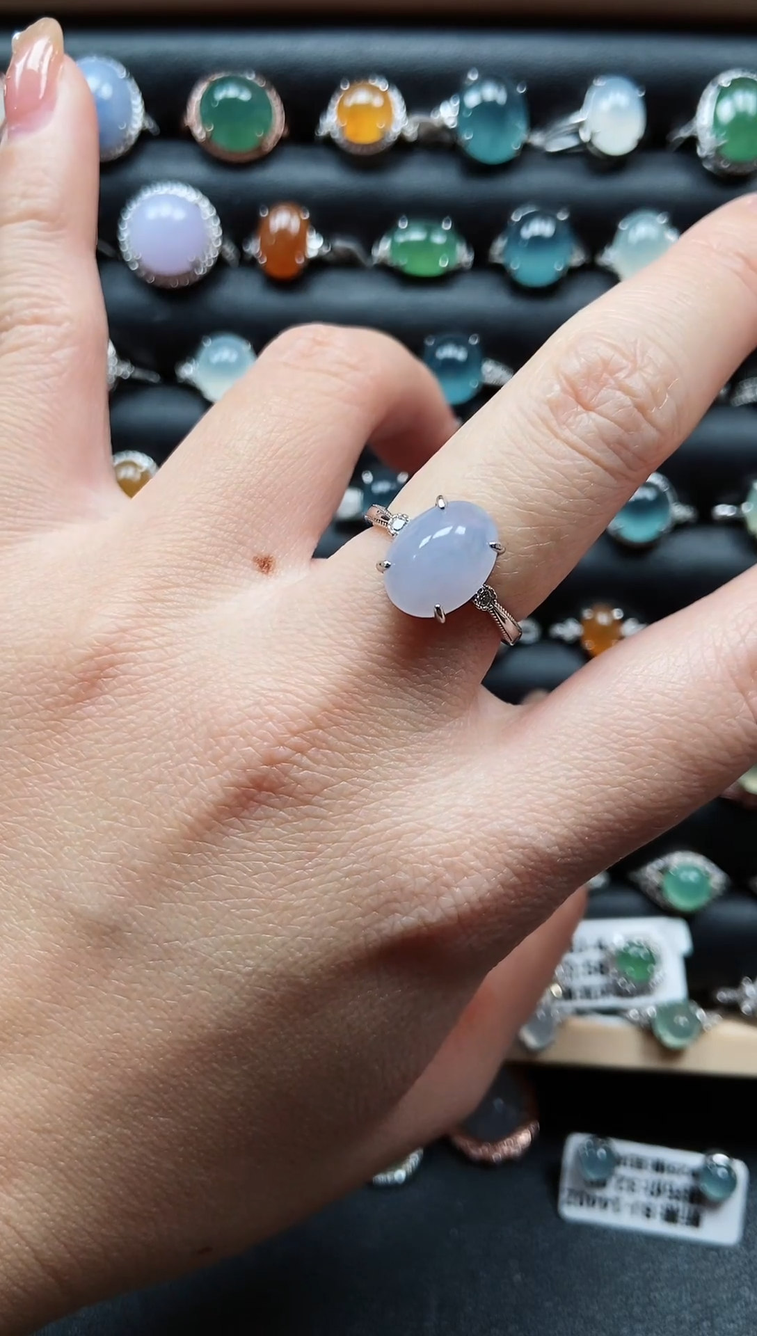 【闪购商品】翡翠戒指银S925镶嵌3333333333