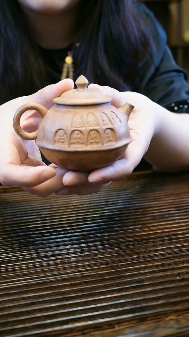 【闪购商品】F51敦煌老岩泥磨砂感茶壶