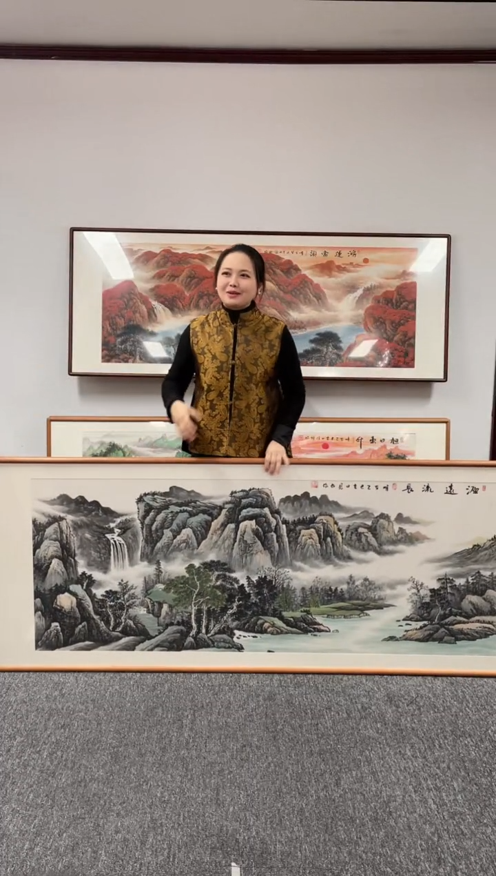 【闪购商品】国画源远流长210*80张见召老师