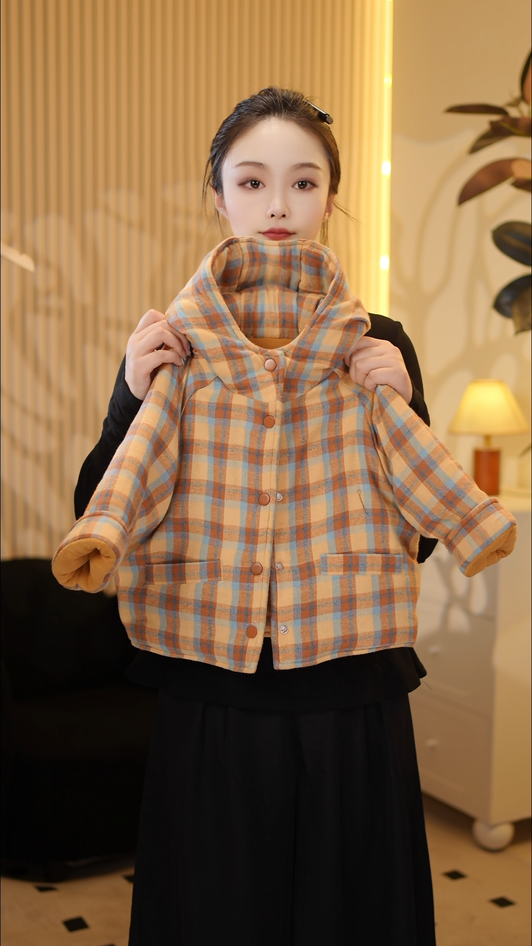 【加绒棉服】2025秋冬新款儿童韩系潮流风保暖加绒棉服外套90763
