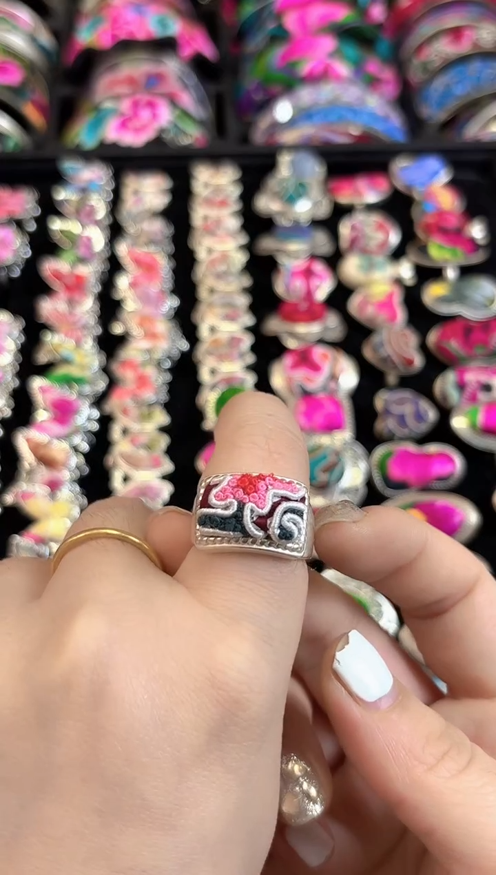 织绣艺枝独绣老绣饰品166