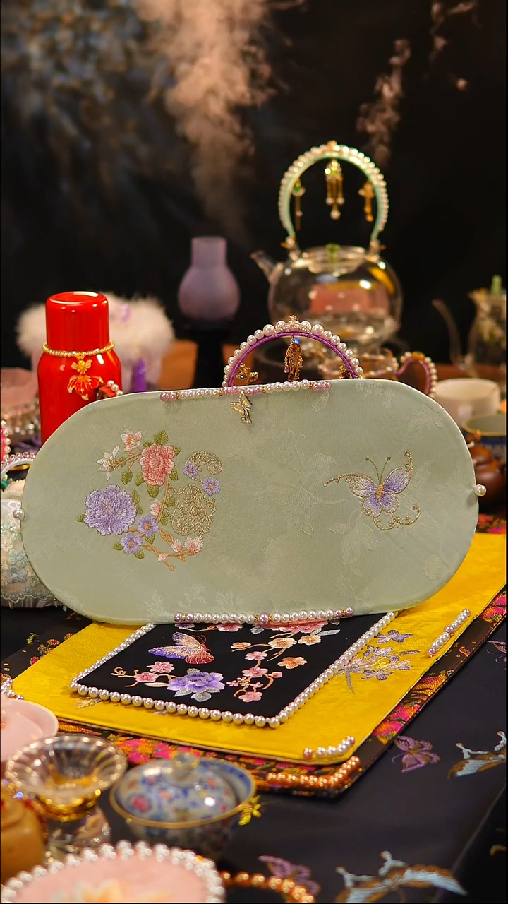 212大椭圆茶席40x20cm