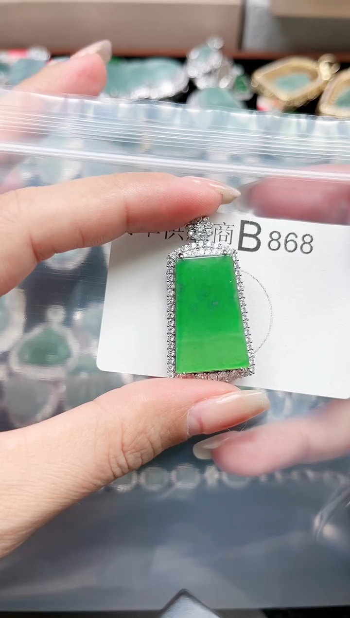 【闪购商品】翡翠颈饰未镶嵌868赠皮绳