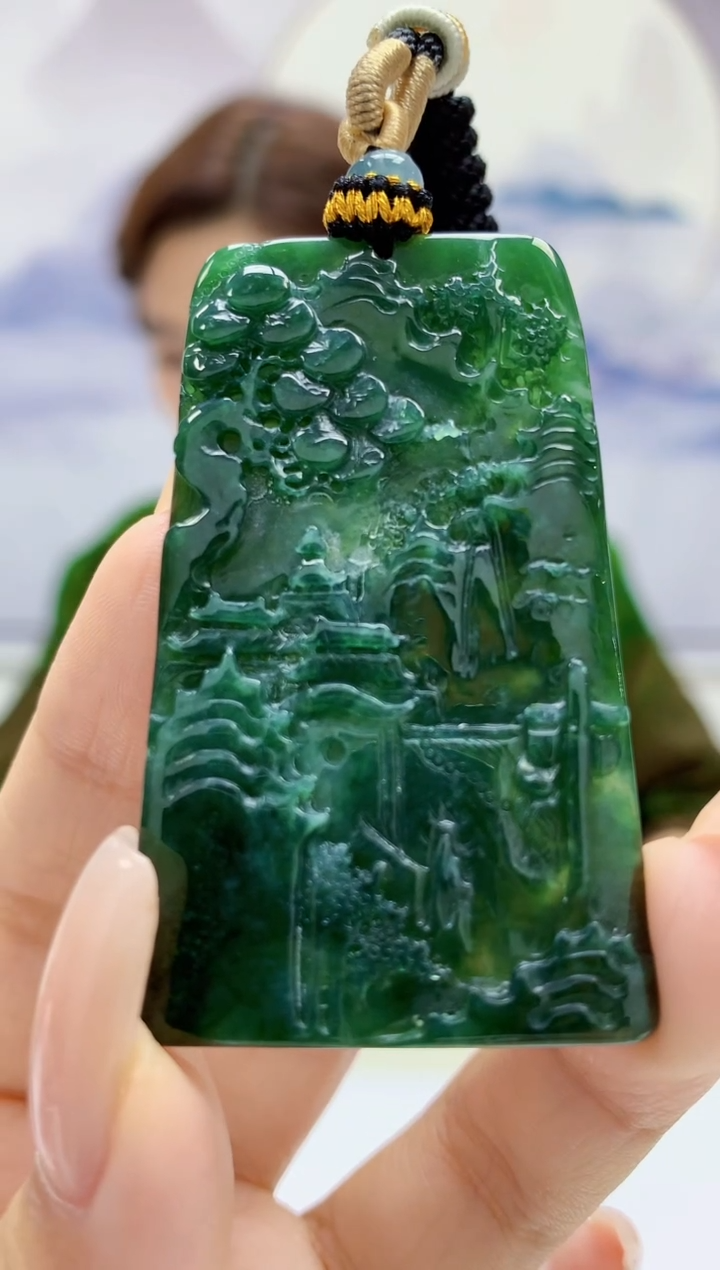 定制翡翠未镶嵌4829xx-毛货挂件51