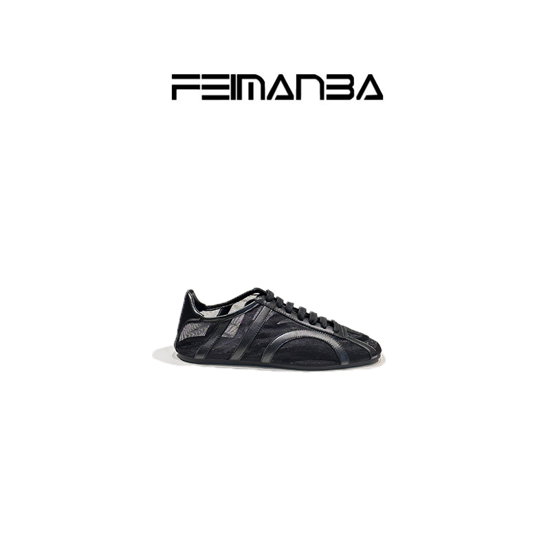 FEIMANBA 基石系列 日本进口网纱系带休闲鞋女