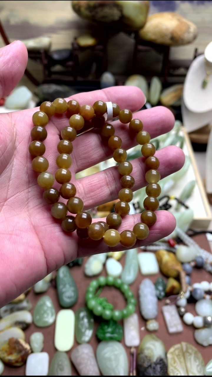 【闪购商品】和田玉（糖玉）颈饰未镶嵌唐串串卡8