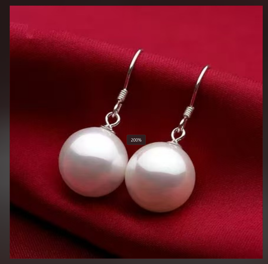 925银耳饰 【直播专享1】10mm珍珠耳饰s925银耳钩DEH01220