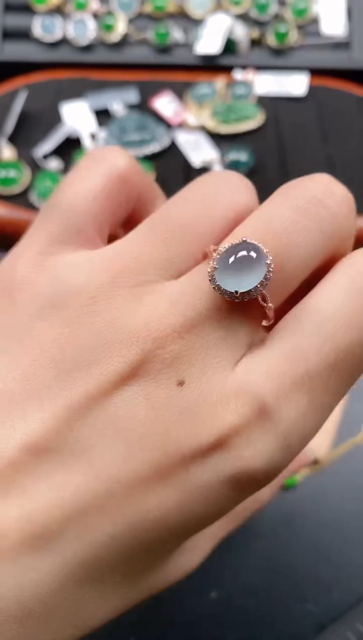 银S925镶嵌戒指翡翠111111