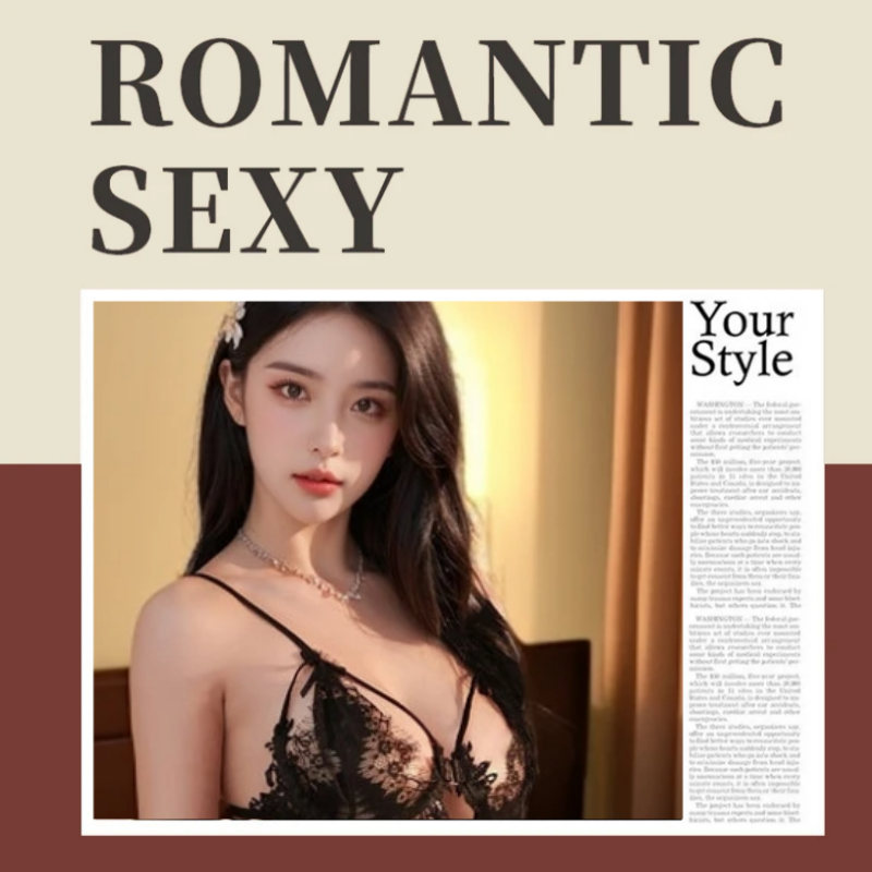 【夜色慢慢】纯欲风性感御姐系吊带睡衣