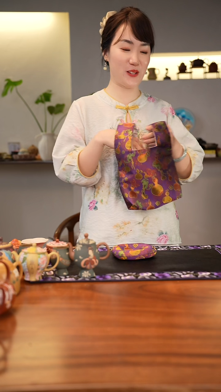 茶壶紫砂紫色包包