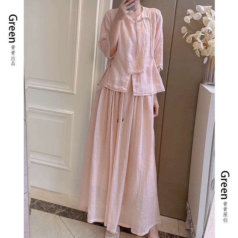 【01-100】春夏季~麻系外套衬衫新款。一号链接对应号码