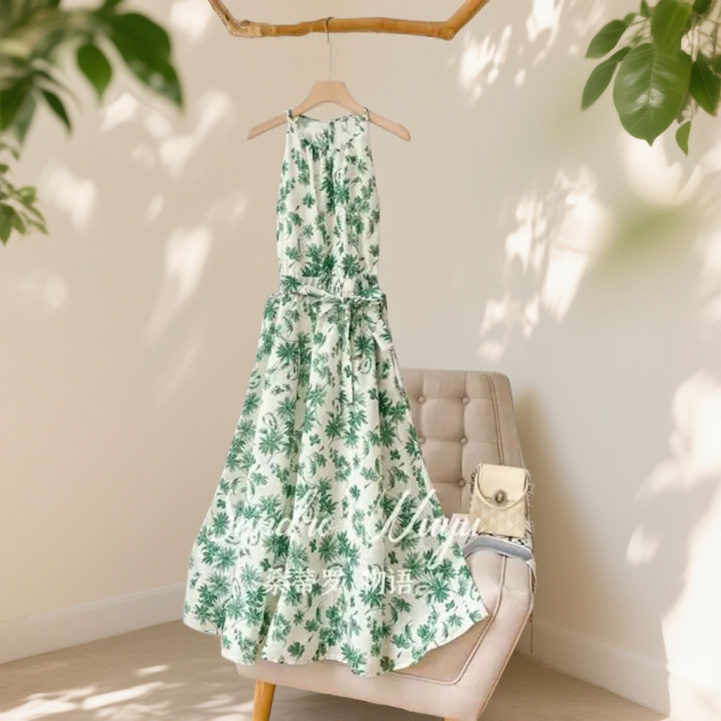 连衣裙时尚碎花裙百搭流行夏季短款中长款尾货孤品中古