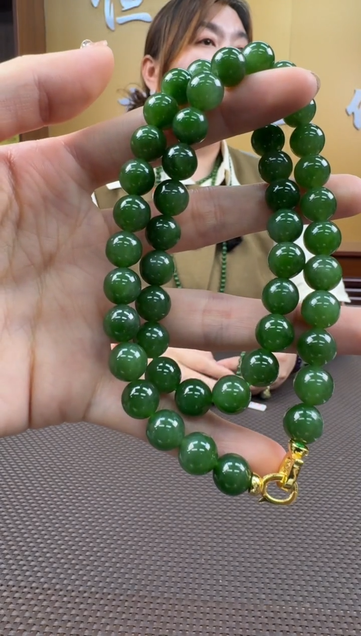 【闪购商品】和田玉项链未镶嵌9-10mm