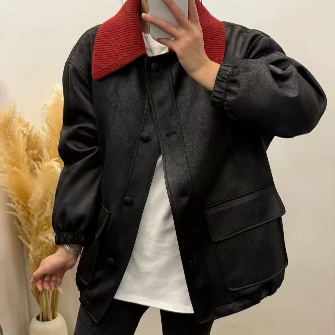 L衣长62    8116【迷雾星】皮衣外套