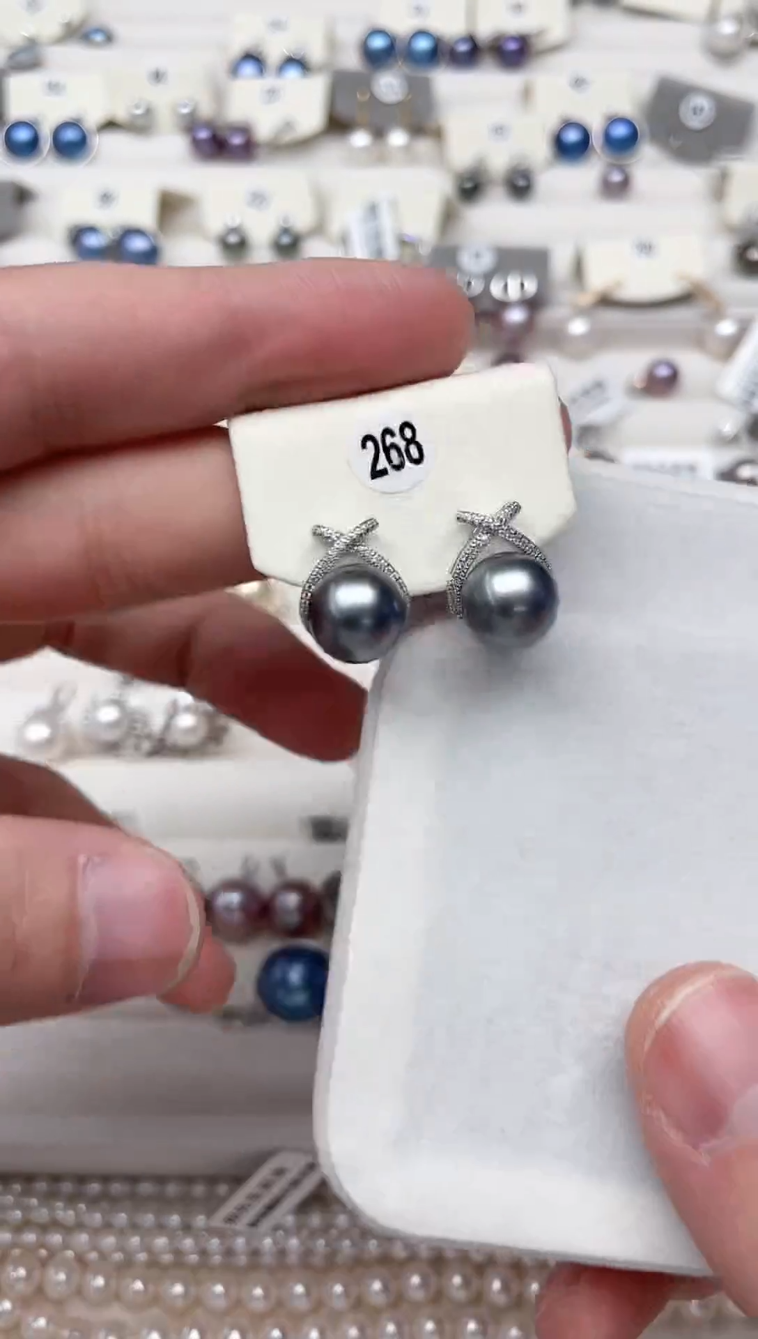 【闪购商品】海水珍珠耳饰银S925镶嵌耳饰