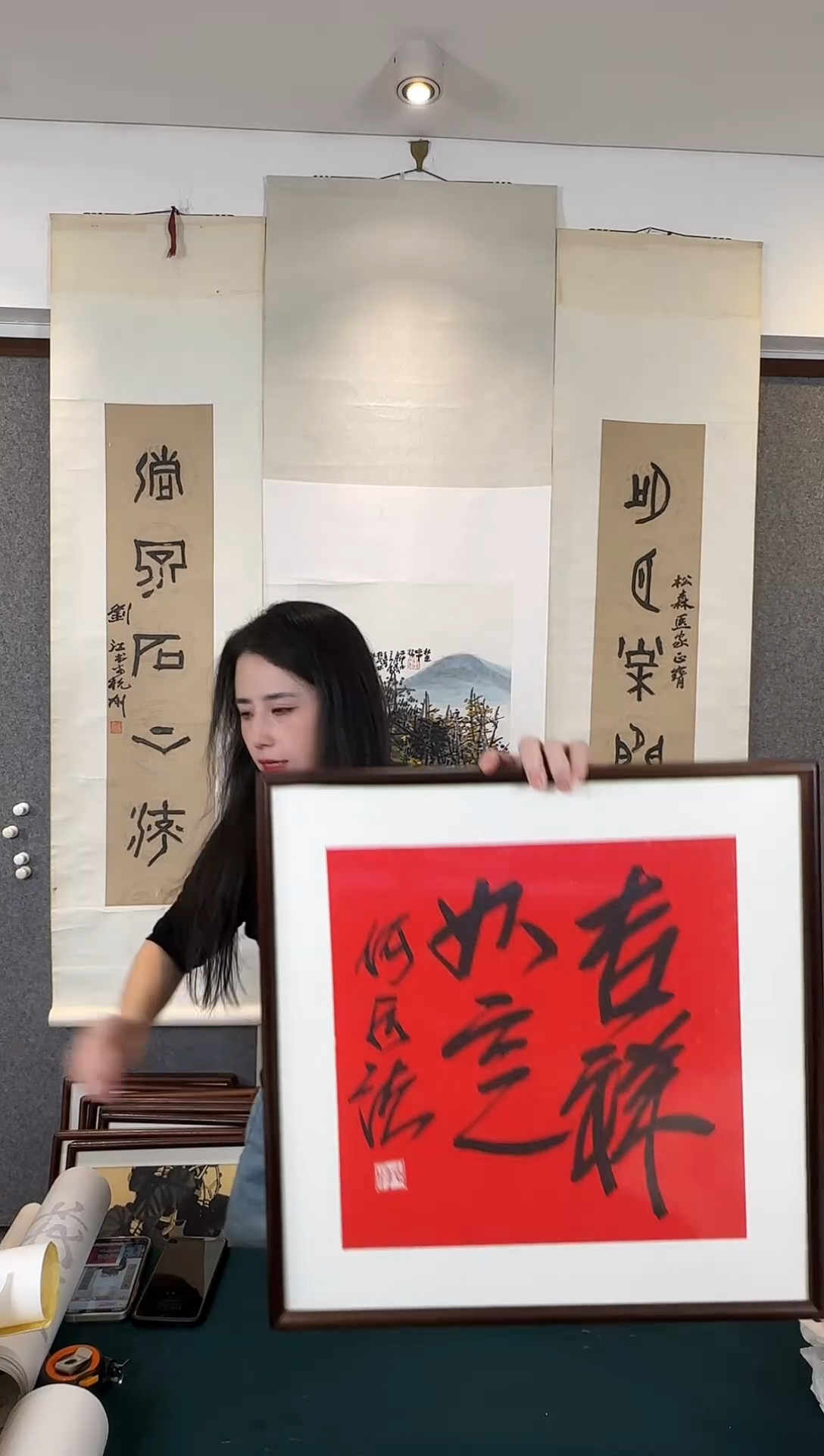 国画老师手写手绘作品