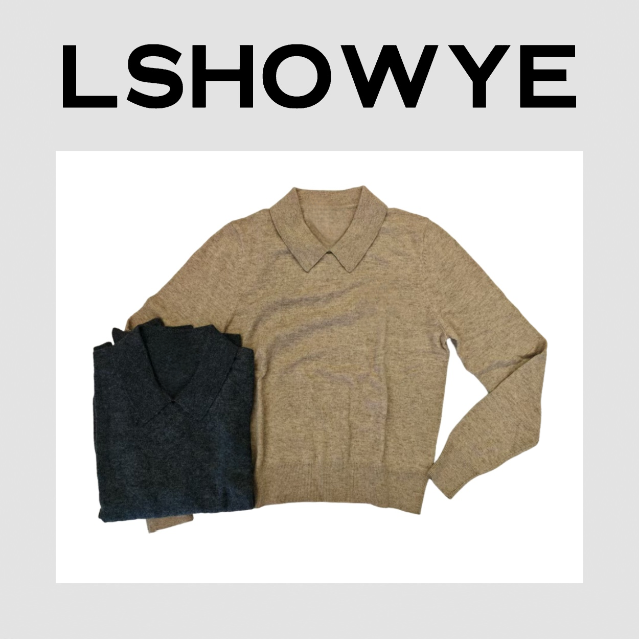 LSHOWYE｜翻领羊毛衫 1430ZM