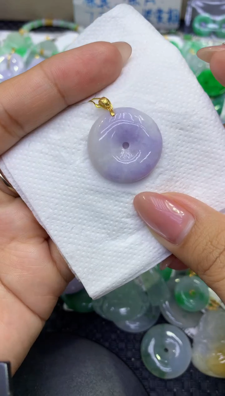 颈饰未镶嵌翡翠天然缅甸A货翡翠